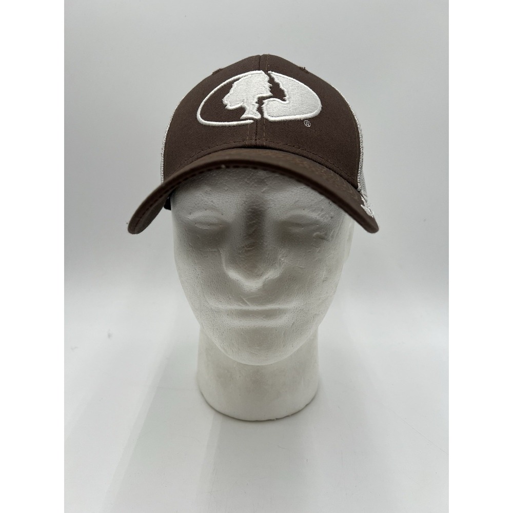 Mossy Oak Brown White Mesh Trucker Hat Outdoor Cap Snapback Hunting Cap